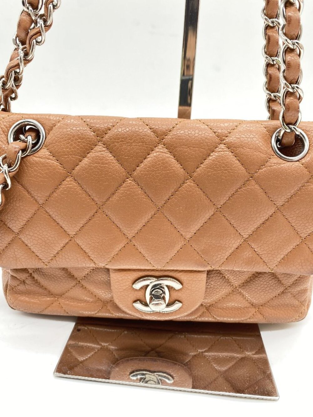 Chanel Caviar Seal Shoulder Bag with Card No 15 Series